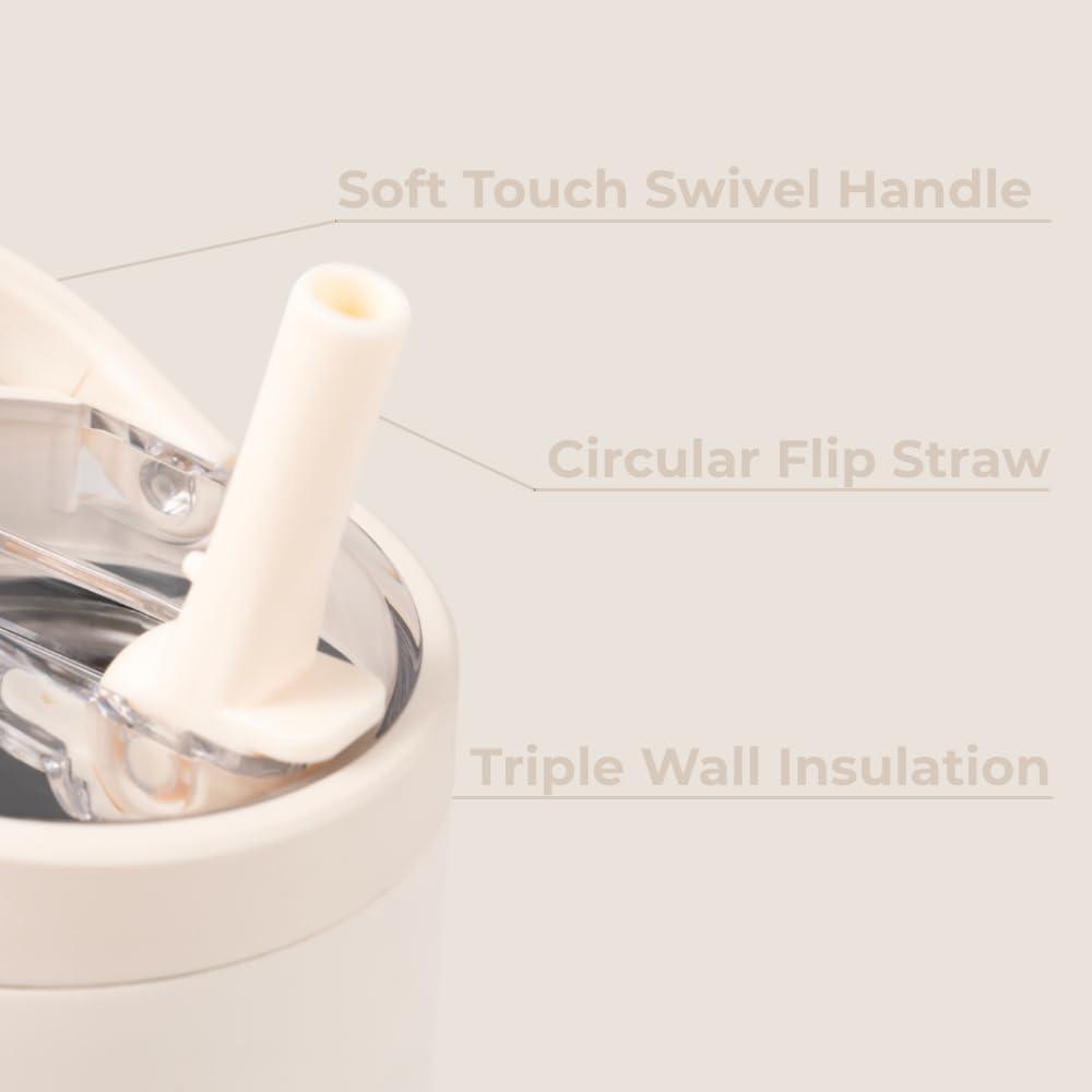 imageHydroJug Sport Stainless Steel Tumbler with Straw Vacuum Insulated 40oz Leakproof Water Bottle Ergonomic Design Reusable Dishwasher Safe Rubber Base Durable for Gym or Outdoors Alumni RedCream