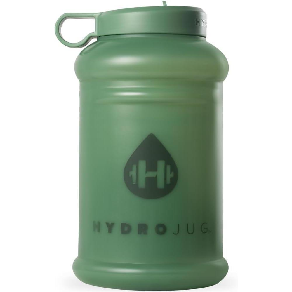imageHydroJug Half Gallon Water Bottle 73oz  Refillable Reusable Jug With Carry Handle  Leakproof Guarantee  Great For OnTheGo Hydration  Dishwasher Safe BPA Free White Pro Jug V2Sage