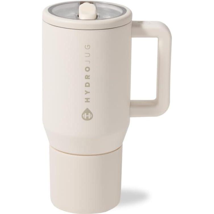 imageHydroJug Kids  20 oz Insulated Kids Water Bottle with Flip Straw ampamp Handle  LeakProof ampamp Durable  Perfect for School Sports Lunch Travel ampamp Camp Alumni RedCream