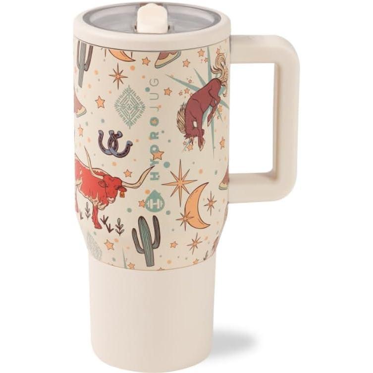 imageHydroJug Kids  20 oz Insulated Kids Water Bottle with Flip Straw ampamp Handle  LeakProof ampamp Durable  Perfect for School Sports Lunch Travel ampamp Camp Alumni RedRodeo