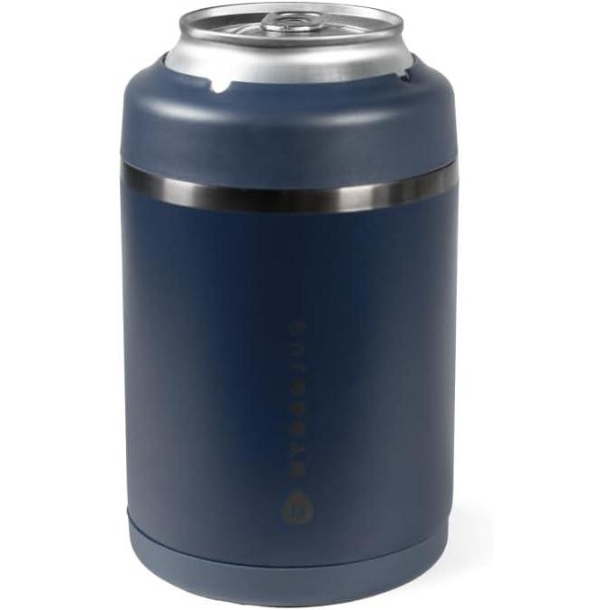 imageHydroJug Slim Can Cooler  2in1 Insulated Can Cooler Cup  Stainless Steel Slim Can Holder with NonSlip Rubber Base  ScrewTop Lid  Dishwasher Safe  12oz CamoMidnight