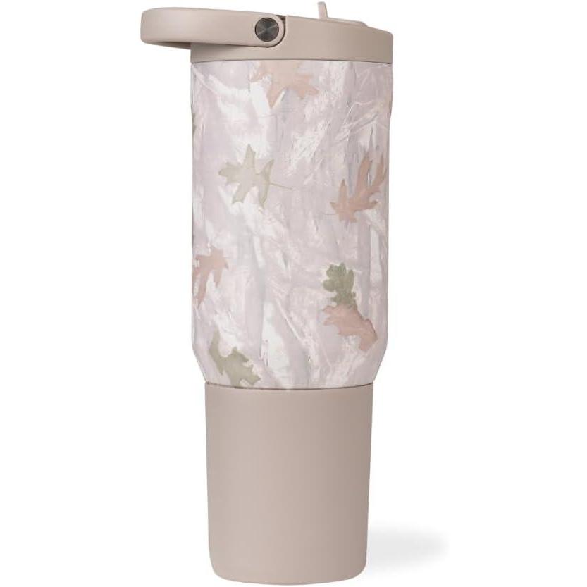 imageHydroJug Sport  Stainless Steel Tumbler with Straw Vacuum Insulated 32oz Leakproof Water Bottle Ergonomic Design Reusable Dishwasher Safe Rubber Base Durable for Gym or Outdoors Alumni RedCamo