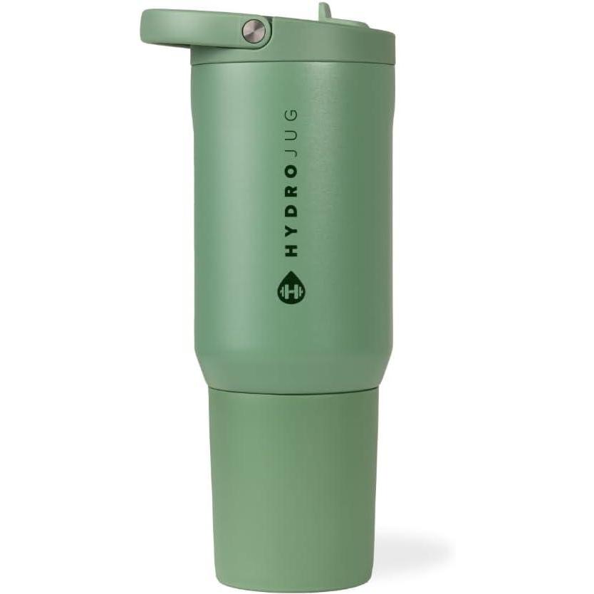 imageHydroJug Sport  Stainless Steel Tumbler with Straw Vacuum Insulated 32oz Leakproof Water Bottle Ergonomic Design Reusable Dishwasher Safe Rubber Base Durable for Gym or Outdoors Alumni RedSage