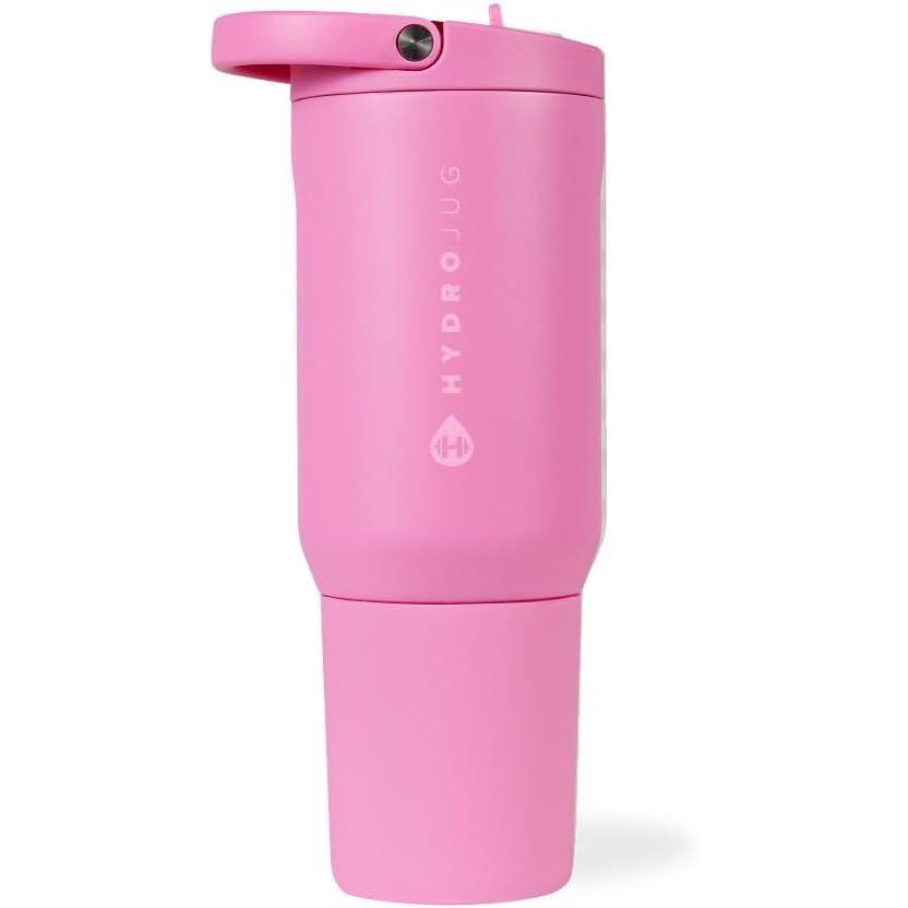 imageHydroJug Sport  Stainless Steel Tumbler with Straw Vacuum Insulated 40oz Leakproof Water Bottle Ergonomic Design Reusable Dishwasher Safe Rubber Base Durable for Gym or Outdoors Alumni RedTaffy