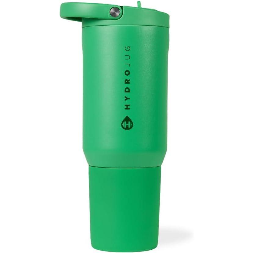 imageHydroJug Sport Stainless Steel Tumbler with Straw Vacuum Insulated 40oz Leakproof Water Bottle Ergonomic Design Reusable Dishwasher Safe Rubber Base Durable for Gym or Outdoors Alumni RedClover