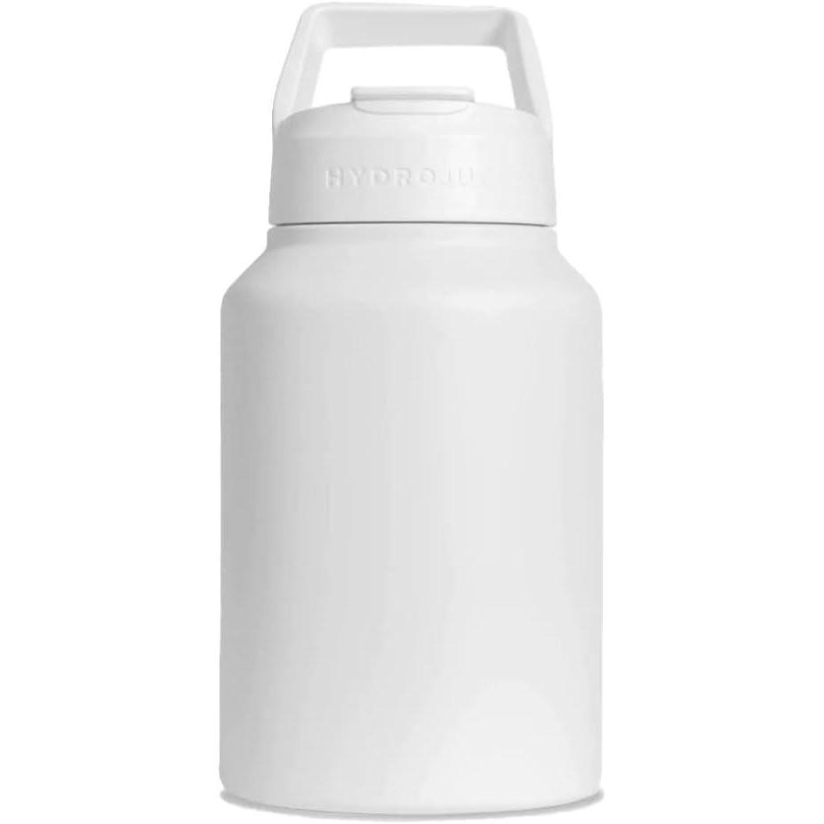 imageHydroJug Sport  Stainless Steel Tumbler with Straw Vacuum Insulated 64oz Leakproof Water Bottle Ergonomic Design Reusable Dishwasher Safe Rubber Base Durable for Gym or Outdoors Light BlueWhite