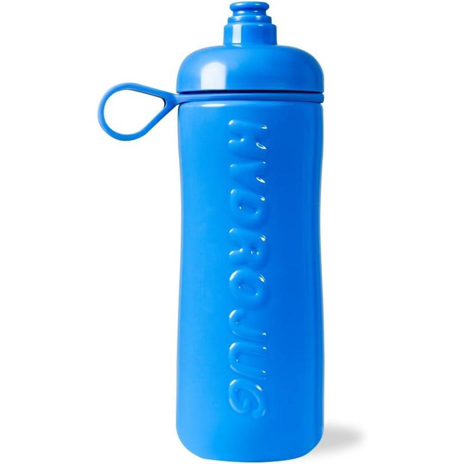 imageHydroJug Squeeze  27oz Water Bottles Sports Water Bottle with Push Cap Quick ampamp Easy Hydration Gym Water Bottles Easy Squeeze Bottle BubblegumCobalt