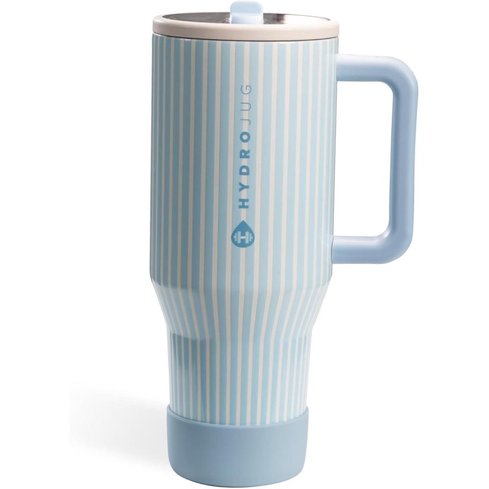 imageHydroJug Traveler  40 oz Water Bottle with Handle ampamp Flip Straw  Fits in Cup Holder Leak Resistant TumblerReusable Insulated Stainless Steel ampamp Rubber Base  Gifts for Women ampamp Men Alumni RedCape Cod