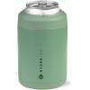 HydroJug Slim Can Cooler – 2-in-1 Insulated Can Cooler Cup – Stainless Steel Slim Can Holder with Non-Slip Rubber Base – Screw-Top Lid – Dishwasher Safe – 12oz, Camo(Sage)