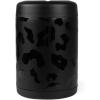 HydroJug Slim Can Cooler – 2-in-1 Insulated Can Cooler Cup – Stainless Steel Slim Can Holder with Non-Slip Rubber Base – Screw-Top Lid – Dishwasher Safe – 12oz, Camo(Black Leopard)