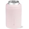 HydroJug Slim Can Cooler – 2-in-1 Insulated Can Cooler Cup – Stainless Steel Slim Can Holder with Non-Slip Rubber Base – Screw-Top Lid – Dishwasher Safe – 12oz, Camo(Pink Sand)