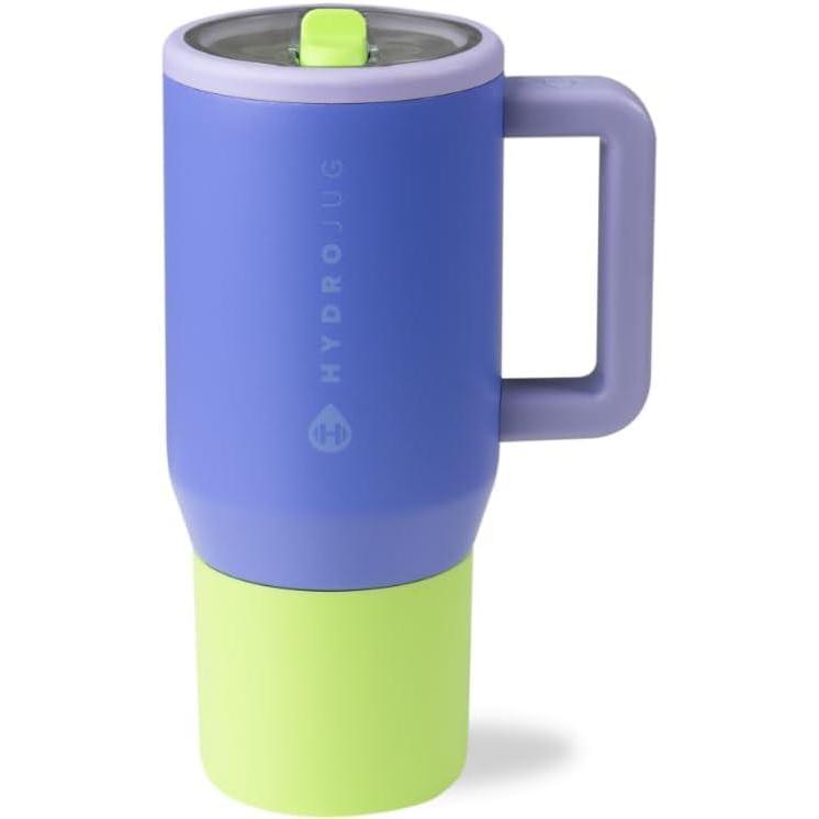 imageHydroJug Kids  20 oz Insulated Kids Water Bottle with Flip Straw ampamp Handle  LeakProof ampamp Durable  Perfect for School Sports Lunch Travel ampamp Camp Pink SandLime Rickey