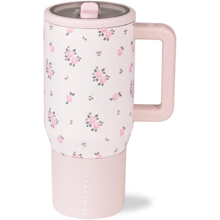 imageHydroJug Kids  20 oz Insulated Kids Water Bottle with Flip Straw ampamp Handle  LeakProof ampamp Durable  Perfect for School Sports Lunch Travel ampamp Camp Pink SandWildrose