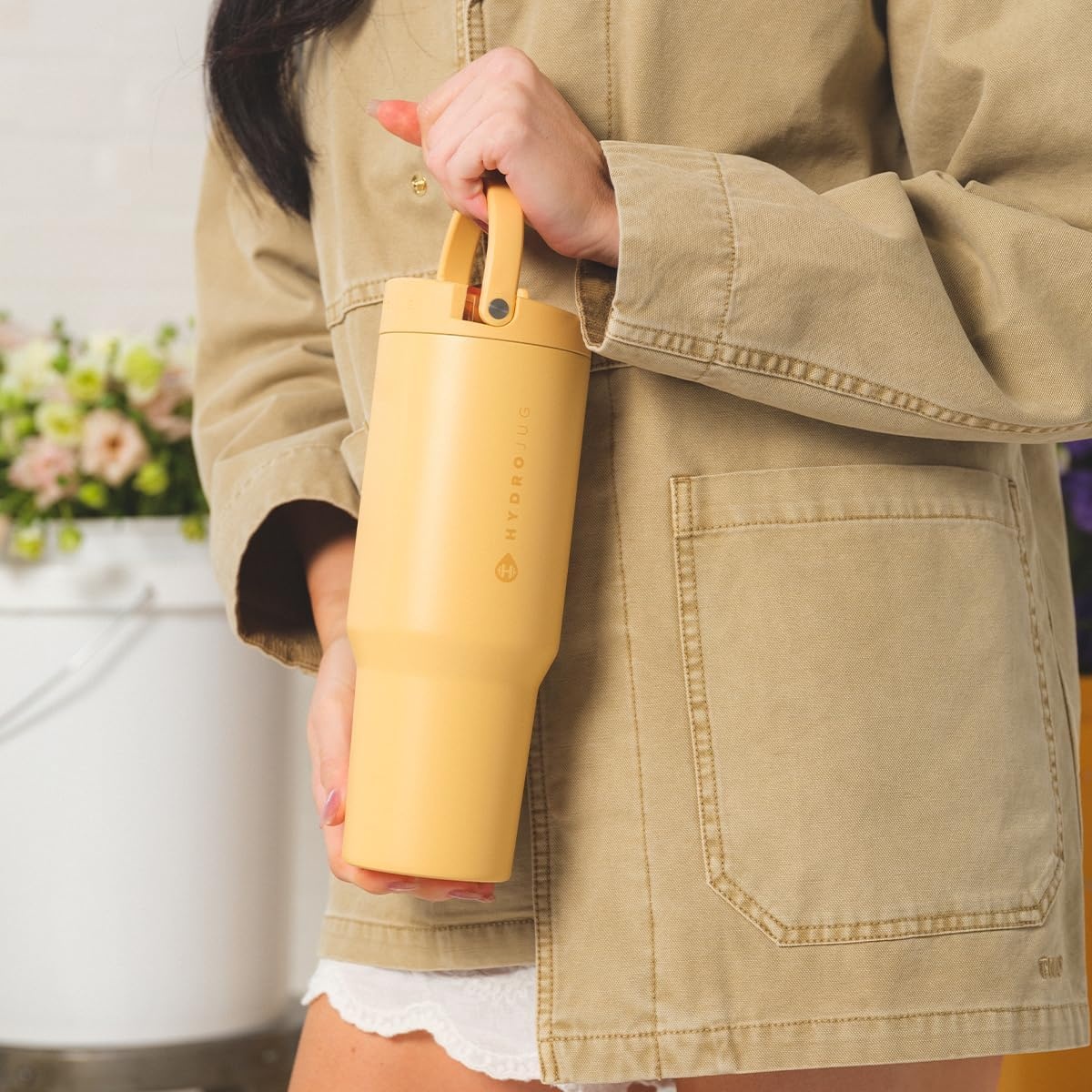 image:imageHydroJug Sport 20 oz Insulated Stainless Steel Water Bottle LadybugMarigold