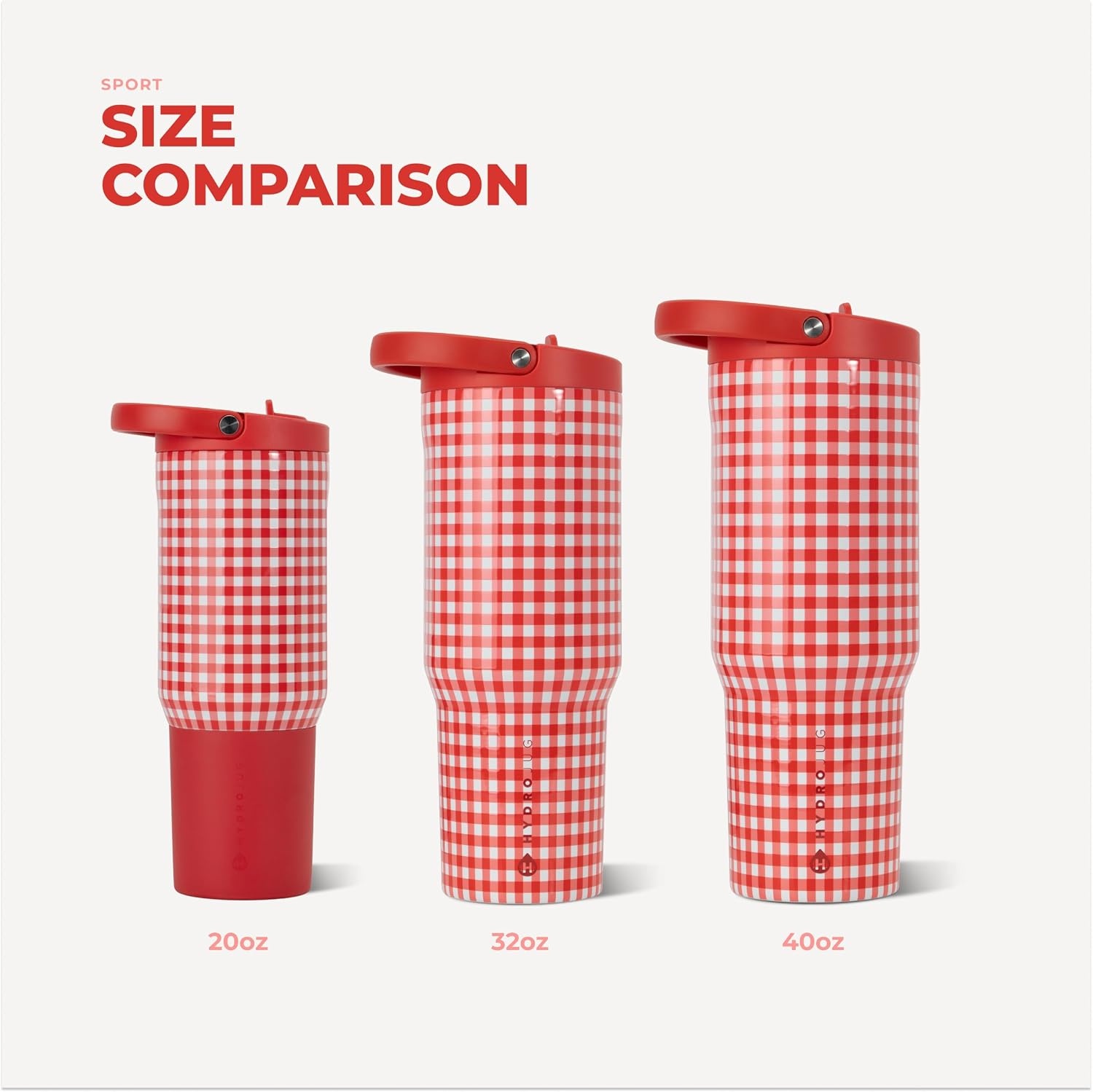 image:imageHydroJug Sport 20 oz Insulated Stainless Steel Water Bottle LadybugSummer Picnic