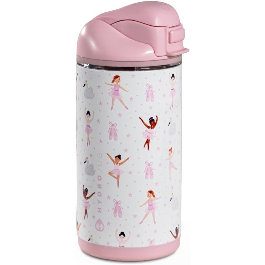 image:imageHydroJug Ease2o 14oz Kids Water Bottle with Straw amp Chug Lid LadybygBallerina