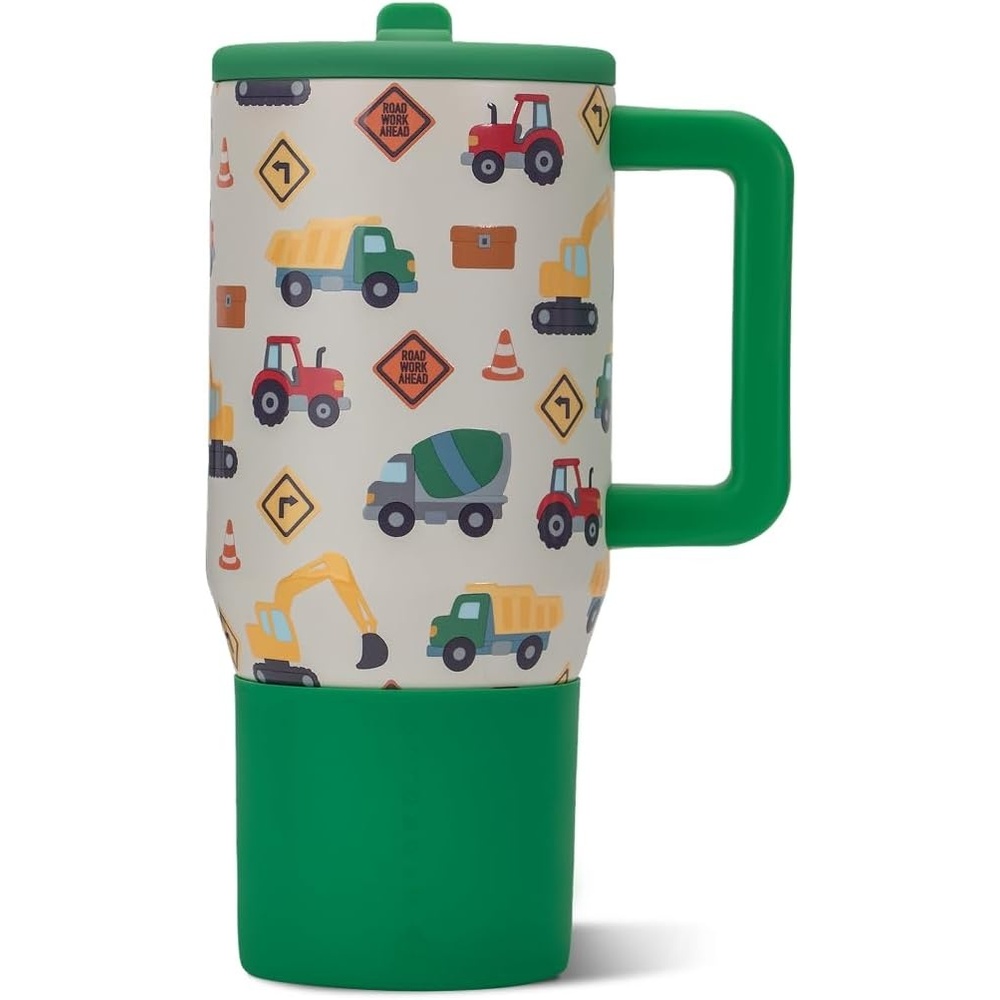 image:imageHydroJug Traveler 20oz Kids Insulated Tumbler with Handle LadybugUnder Construction