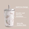 HydroJug Everyday Tumbler 14 oz, Ceramic-Lined Straw Cup, Football(Camo)