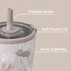 HydroJug Everyday Tumbler 14 oz, Ceramic-Lined Straw Cup, Football(Camo)