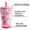 HydroJug Everyday Tumbler 14 oz, Ceramic-Lined Straw Cup, Football(Cowgirl)