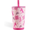 HydroJug Everyday Tumbler 14 oz, Ceramic-Lined Straw Cup, Football(Cowgirl)