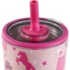 HydroJug Everyday Tumbler 14 oz, Ceramic-Lined Straw Cup, Football(Cowgirl)