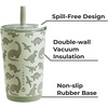 HydroJug Everyday Tumbler 14 oz, Ceramic-Lined Straw Cup, Football(Dinosaur)