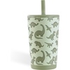 HydroJug Everyday Tumbler 14 oz, Ceramic-Lined Straw Cup, Football(Dinosaur)