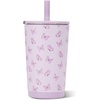 HydroJug Everyday Tumbler 14 oz, Ceramic-Lined Straw Cup, Football(Flutter)