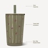 HydroJug Everyday Tumbler 14 oz, Ceramic-Lined Straw Cup, Football(Football)