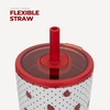 HydroJug Everyday Tumbler 14 oz, Ceramic-Lined Straw Cup, Football(Ladybug)