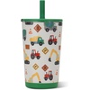 HydroJug Everyday Tumbler 14 oz, Ceramic-Lined Straw Cup, Football(Under Construction)