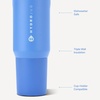 HydroJug Sport 20 oz Insulated Stainless Steel Water Bottle, Ladybug(Light Blue)