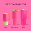 HydroJug Sport 20 oz Insulated Stainless Steel Water Bottle, Ladybug(Orchid)