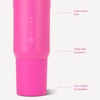 HydroJug Sport 20 oz Insulated Stainless Steel Water Bottle, Ladybug(Razzle)