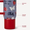 HydroJug Traveler 20oz Kids Insulated Tumbler with Handle, Ladybug(American Honey)