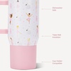 HydroJug Traveler 20oz Kids Insulated Tumbler with Handle, Ladybug(Ballerina)