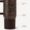 HydroJug Traveler 20oz Kids Insulated Tumbler with Handle, Ladybug(Brown Leopard)