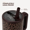 HydroJug Traveler 20oz Kids Insulated Tumbler with Handle, Ladybug(Brown Leopard)
