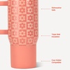 HydroJug Traveler 20oz Kids Insulated Tumbler with Handle, Ladybug(Daisy Checkers)