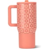 HydroJug Traveler 20oz Kids Insulated Tumbler with Handle, Ladybug(Daisy Checkers)