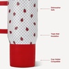 HydroJug Traveler 20oz Kids Insulated Tumbler with Handle, Ladybug(Ladybug)