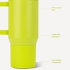 HydroJug Traveler 20oz Kids Insulated Tumbler with Handle, Ladybug(Lemon Lime)