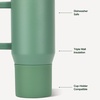 HydroJug Traveler 20oz Kids Insulated Tumbler with Handle, Ladybug(Sage)