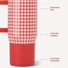 HydroJug Traveler 20oz Kids Insulated Tumbler with Handle, Ladybug(Summer Picnic)