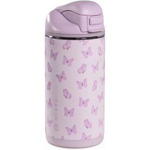 HydroJug Ease2o 14oz Kids Water Bottle with Straw & Chug Lid, Ladybyg(Flutter)