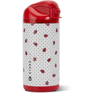 HydroJug Ease2o 14oz Kids Water Bottle with Straw & Chug Lid, Ladybyg(Ladybug)