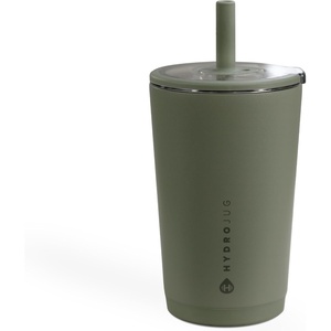 HydroJug Everyday Tumbler 14 oz, Ceramic-Lined Straw Cup, Football(Courtyard)