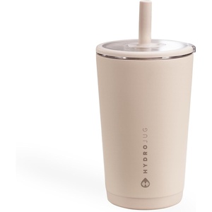 HydroJug Everyday Tumbler 14 oz, Ceramic-Lined Straw Cup, Football(Dune)
