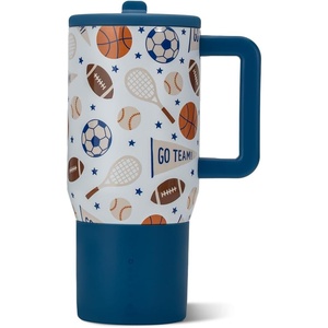 HydroJug Traveler 20oz Kids Insulated Tumbler with Handle, Ladybug(All-Stars)